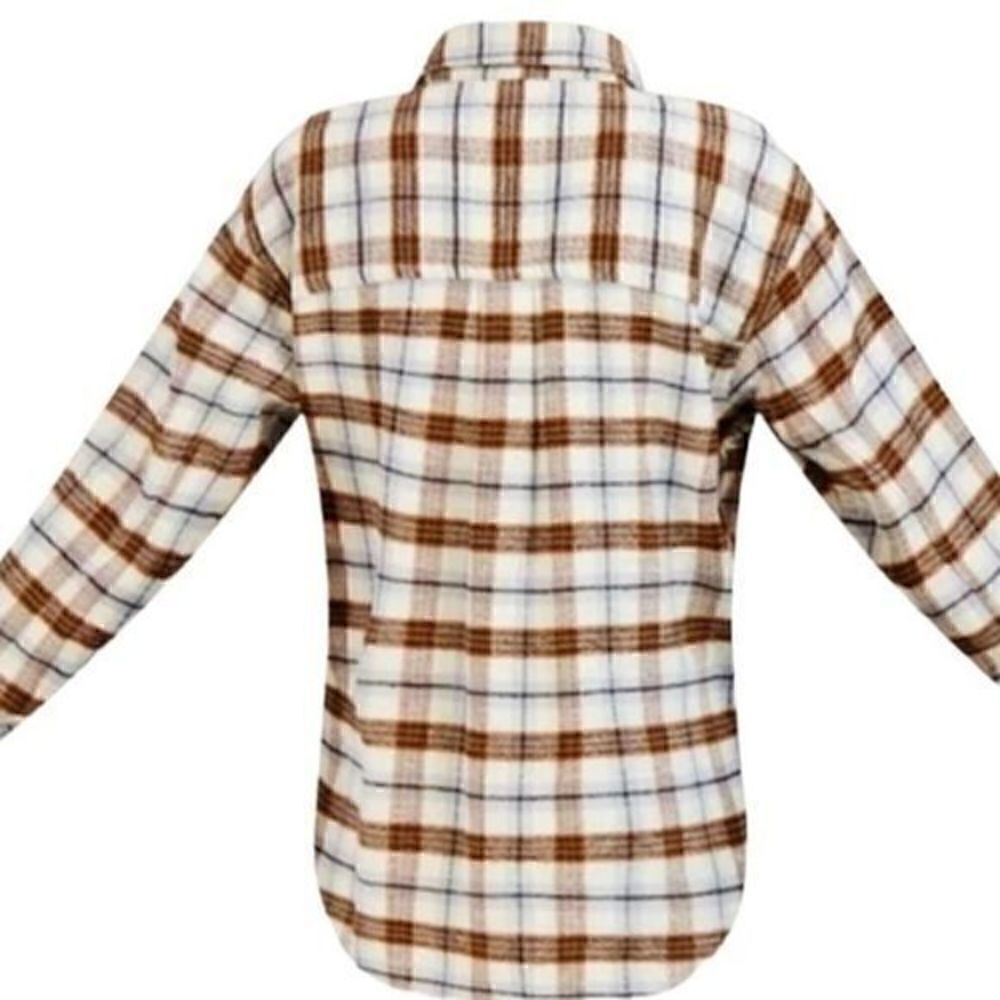 Free Assembly Womens Long Sleeve Work Shirt Medium NWT Flannel - Picture 5 of 11
